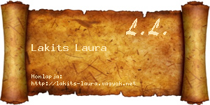 Lakits Laura névjegykártya