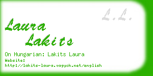 laura lakits business card